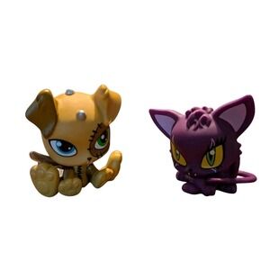 Monster High Pets Watzit Crescent Frankie Stein Clawdeen‎ Wolf Vinyl Figures Lot